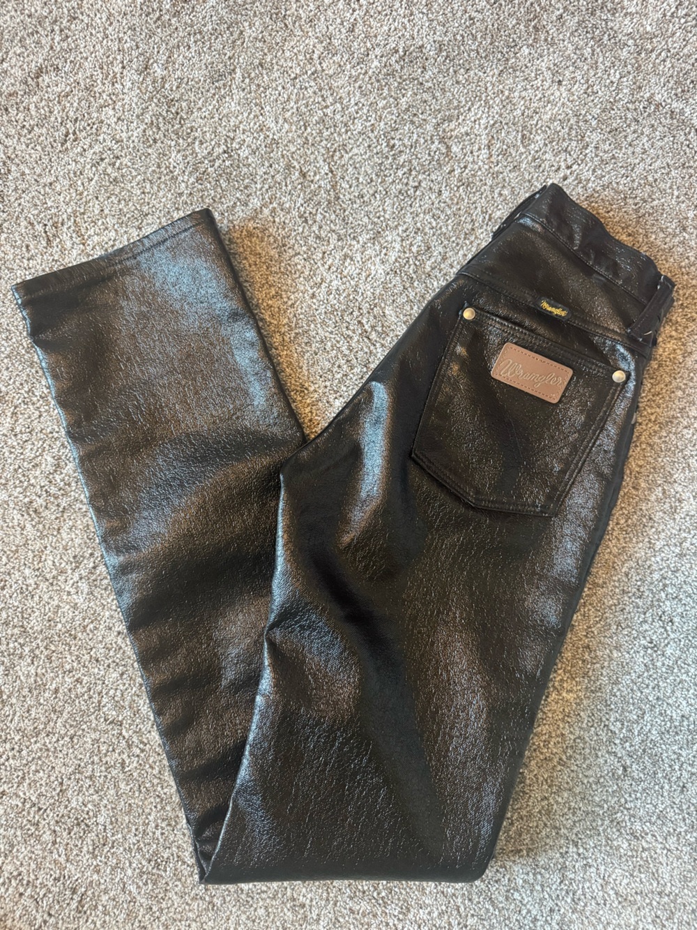 Vintage Wrangler Leather Straight Leg Pants